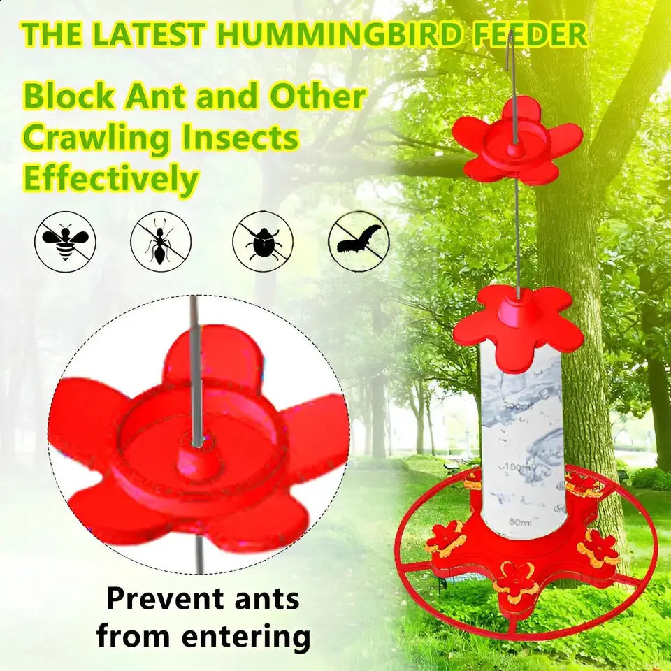 2025 Hummingbird Drinker Feeder Outdoor Hanging Bird Feeder Easy To Clean Ant Proof Yard Garden Decoration Bird Feeder House 250121