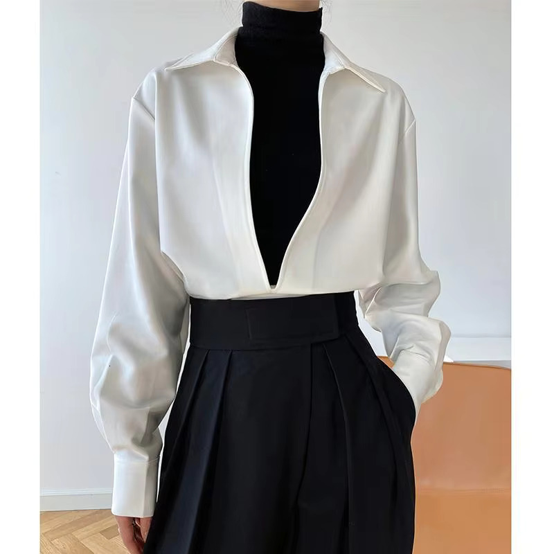 2025 Fashion French V-Neck Autumn Vintage Clothes Tunic For Women Corduroy Outerwear No Buttons