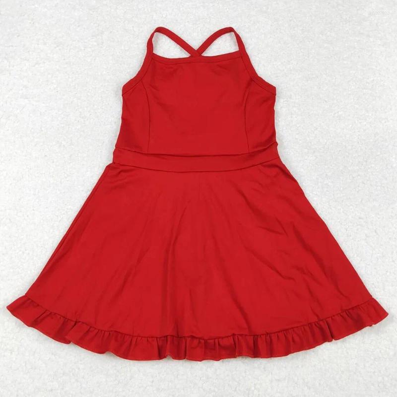 Clothing Sets Baby Girls Swimsuits Knit Knee Length Active Wear Athletic Pink Color Boutique Kids Designer Clothes Dress Shorts