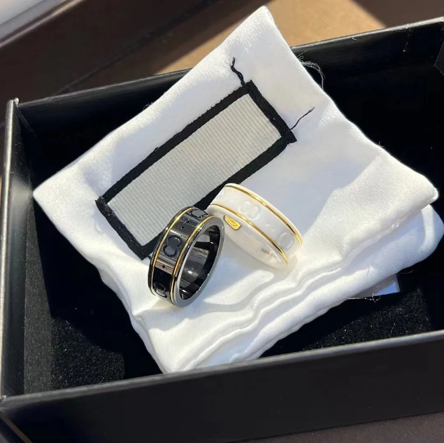 Luxury Designers ceramic Rings Letter Fine Workmanship Full Personality Engagement Jewelry Wedding Gifts Rings