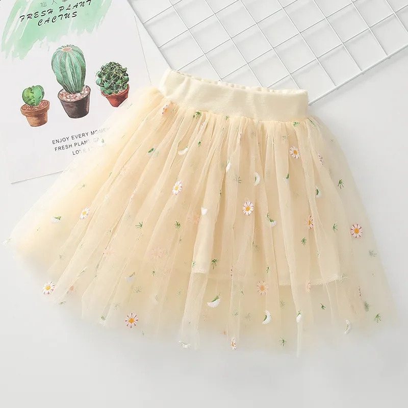 2-7Y Baby Girls Tutu Skirts Pearl Short Cake Toddler Girl Skirt Kids Bow Princess Wavy Pink Puffy Tulle Skirts Ballet Children 250206