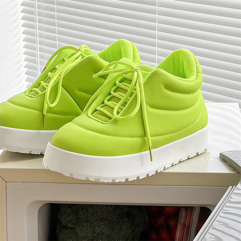 Men Casual Shoes Thick Sole Fashion Simple Design Versatile Soft Triple Brown Green Free shipping