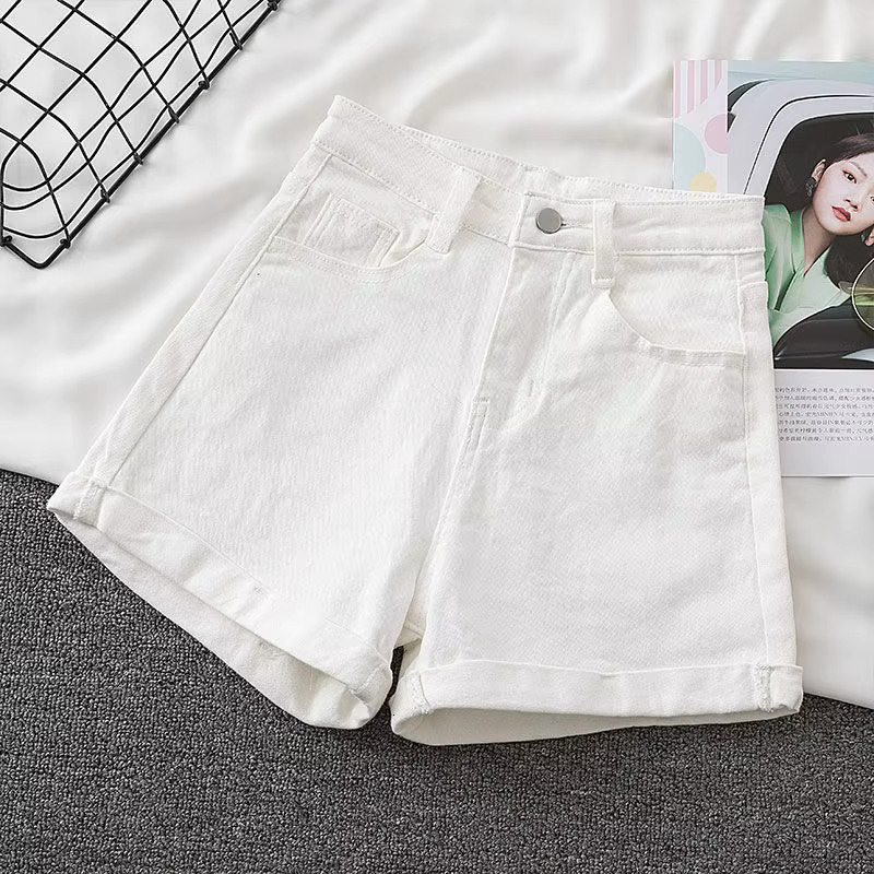 ITOO Summer New Designer Casual Denim With Pocket Button High Waist A-e Jeans Shorts Fashion Loose Women's Office Denim Shorts 2025