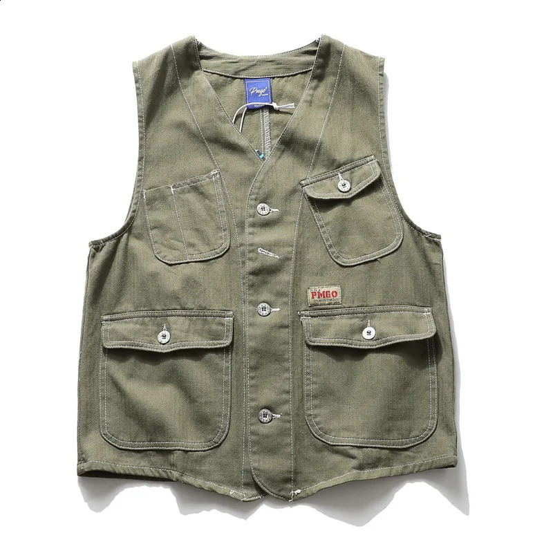 Japanese Streetwear Amikaji Retro Boyfriend Vest Mens Trend Fashion Casual Sleeveless Jacket Cargo Vest Women Waistcoat 250206