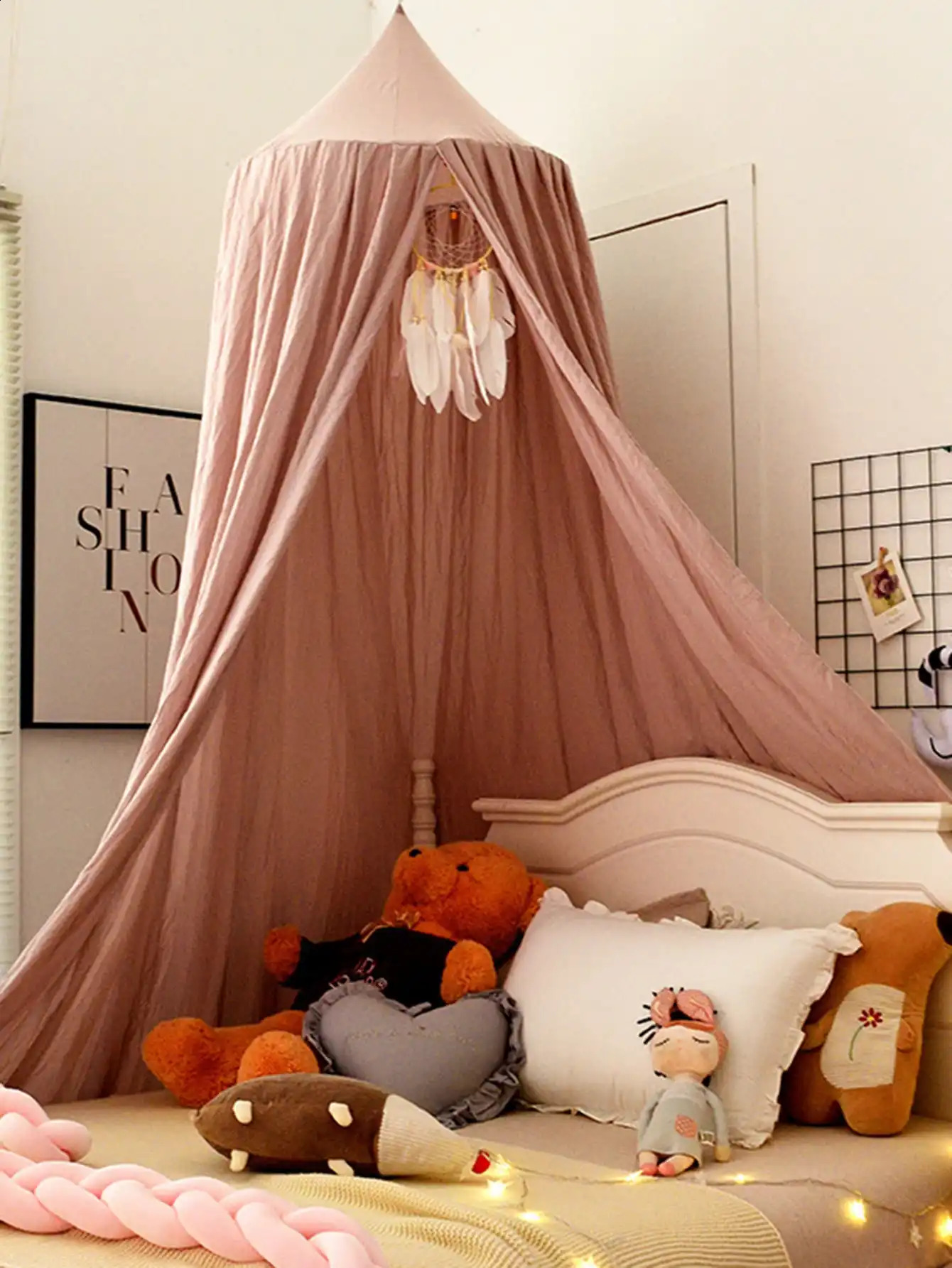 Mosquito Net Baby Crib Curtain Hanging Tent Home Decoration Living Room Bedroom Corner Bed Decor Girl Princess Mosquito Net 250206