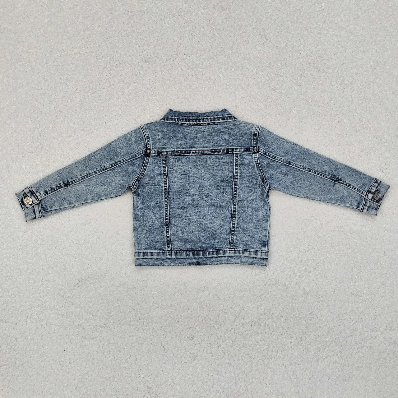 Wholesale Baby Boy Girl Long Sleeves Jeans Coat Toddler Fall Winter Buttons Infant Contrast Denim Jacket Children Kids Clothes 250121