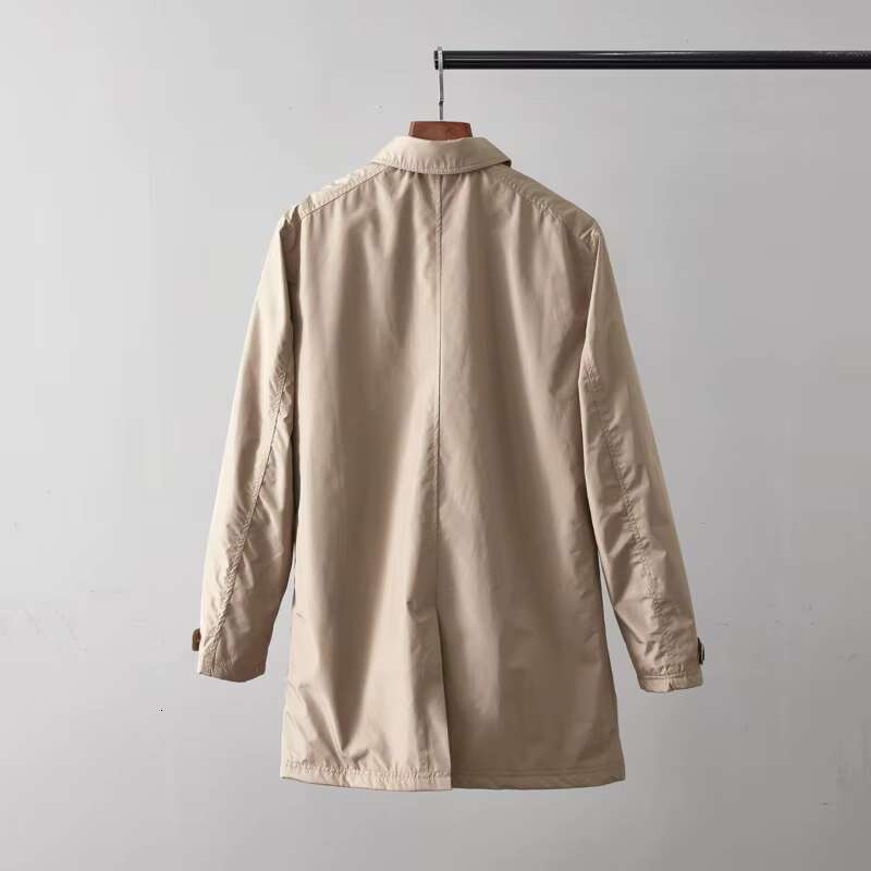European Autumn Winter Men's Leisure Business Commuter Large Medium Long Cropped Cotton Windbreaker Outdoor Camp Trekking Jacket