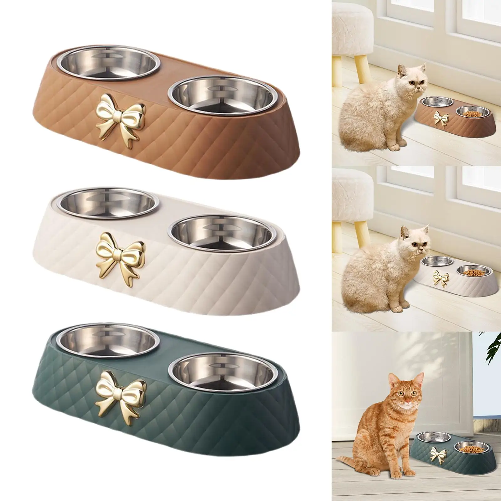 148791 Silicone cat bowl, soft and elastic, heat-resistant and tear-resistant, non-slip and non-turnover, super convenient to carry
