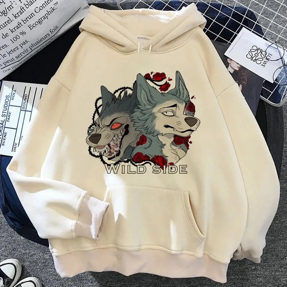 Beastars- Womens Hoodie Korean Cotton Comfort Hoodie Gothic Street Wear Japanese Knitwear 250206