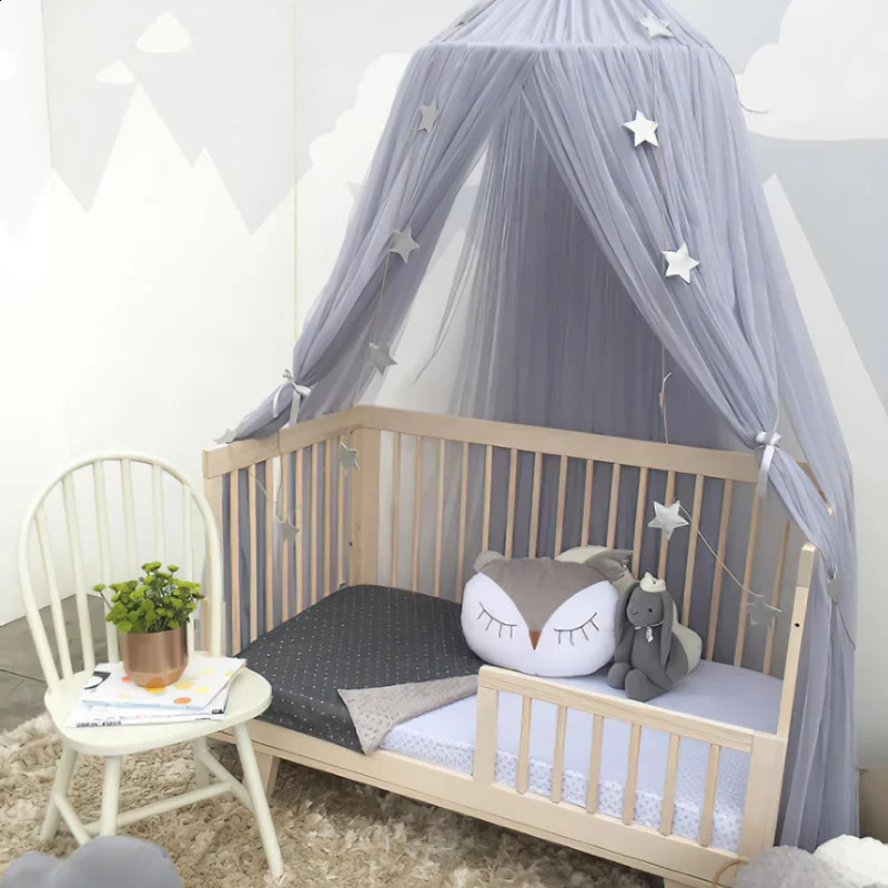 Summer Canopy Bed Curtains Girls Princess Mosquito Net Baby Bed Tent Kid Bed Room Decoration Mosquitera Para Dormir Moustiquaire 250206