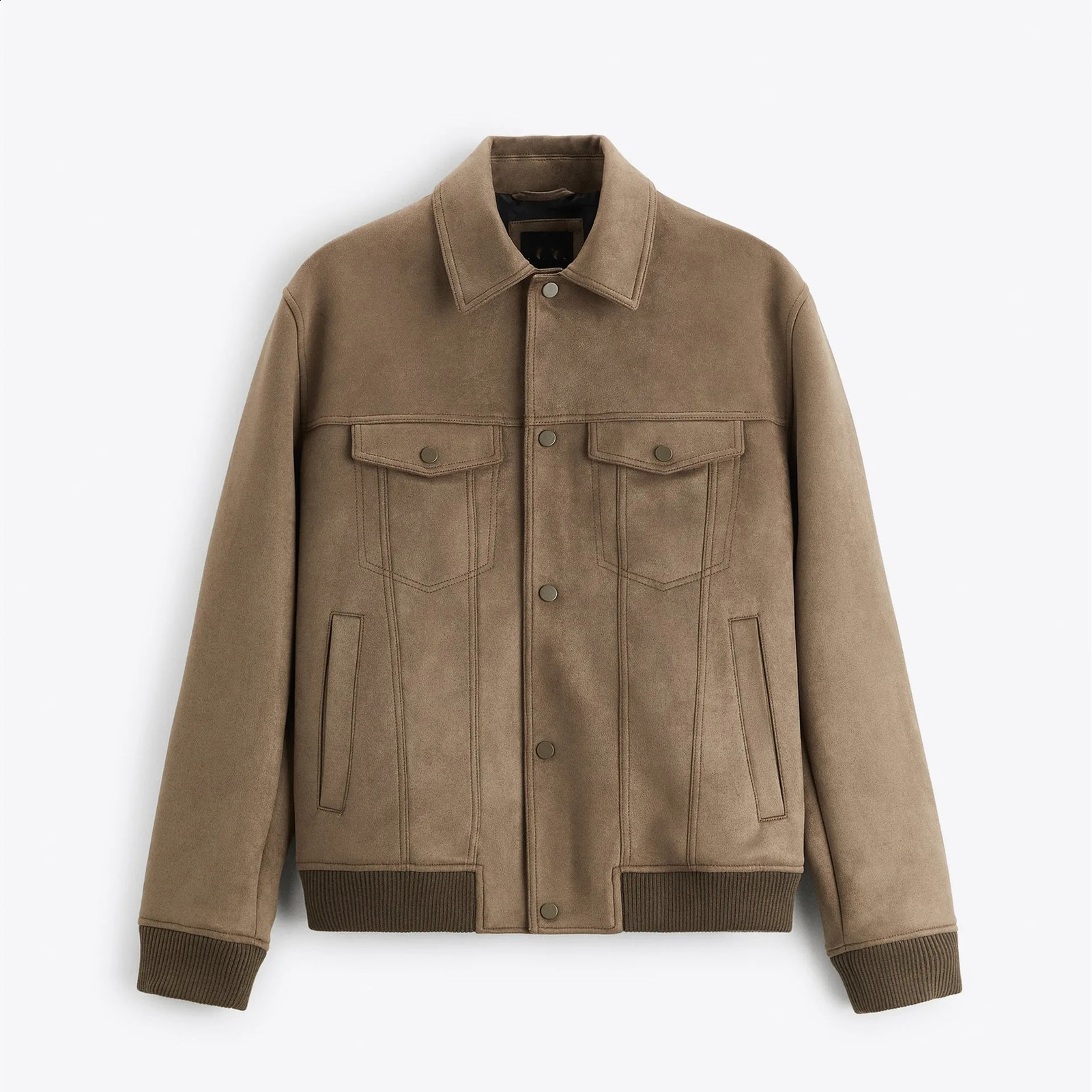 Spring and Autumn Vintage Suede Lapel Tooling Jacket Mens Jacket 250206