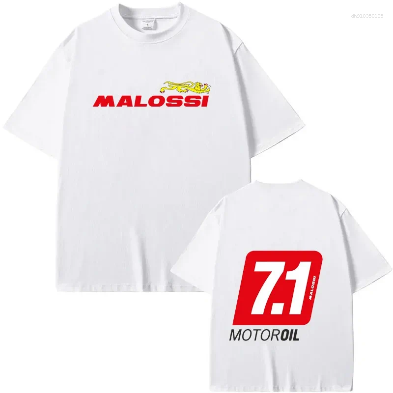 Men's T Shirts Malossi Theme T-Shrit Men Women Short Sleeve Print Unisex Streetwear Hip Hop Style Summer Fashion Tops Clothes Male