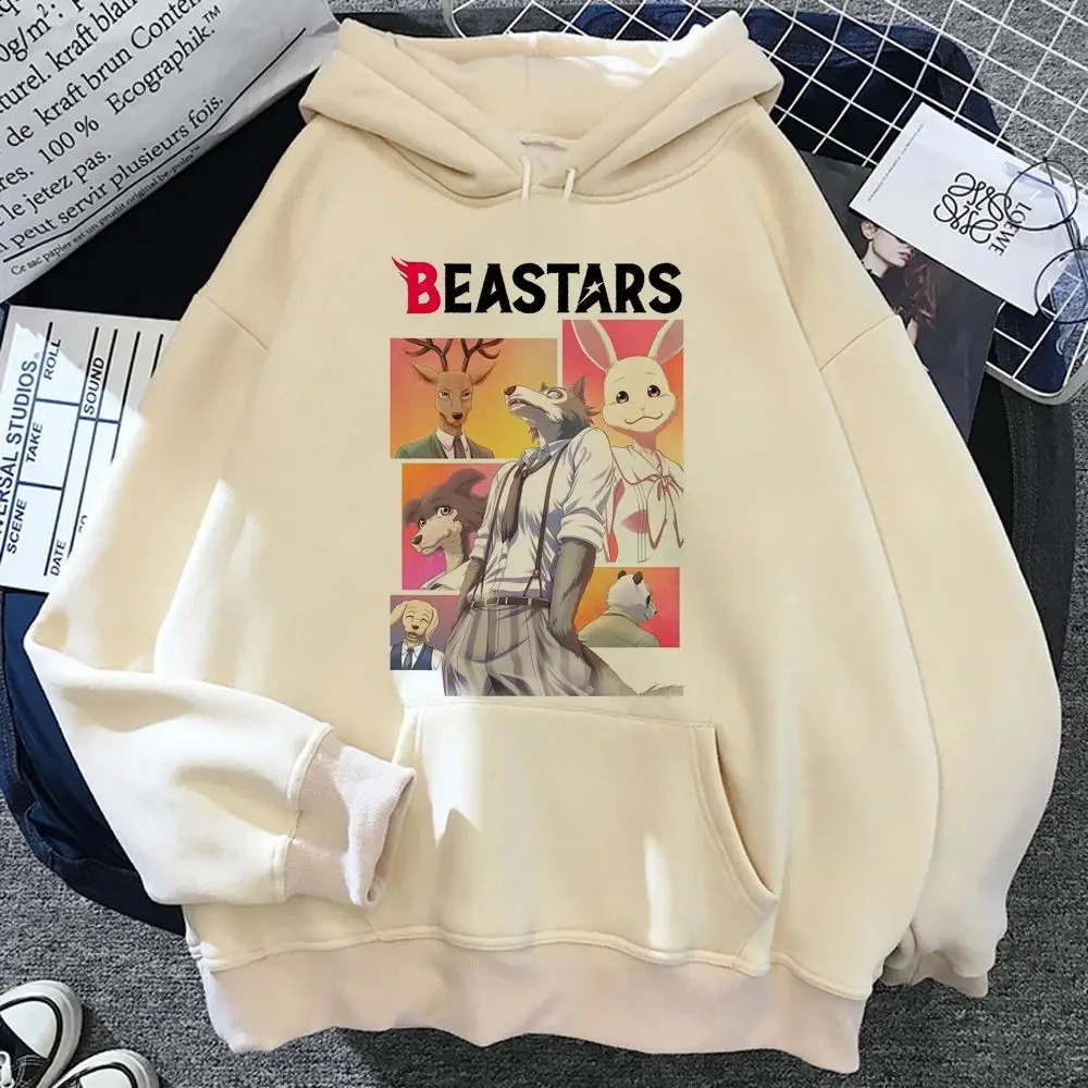 Beastars- Womens Hoodie Korean Cotton Comfort Hoodie Gothic Street Wear Japanese Knitwear 250206