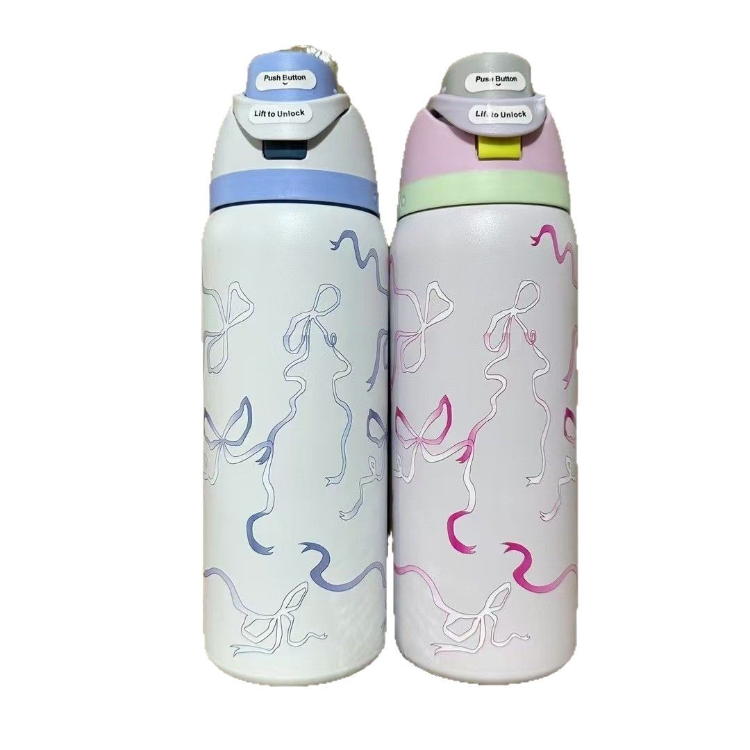OWALA Water Bottles Stainless Steel Water Bottle 24oz, 304 Vacuum Insulated Tumbler with Fruit Infuser - Double Wall Thermos for Sports And Travel 070