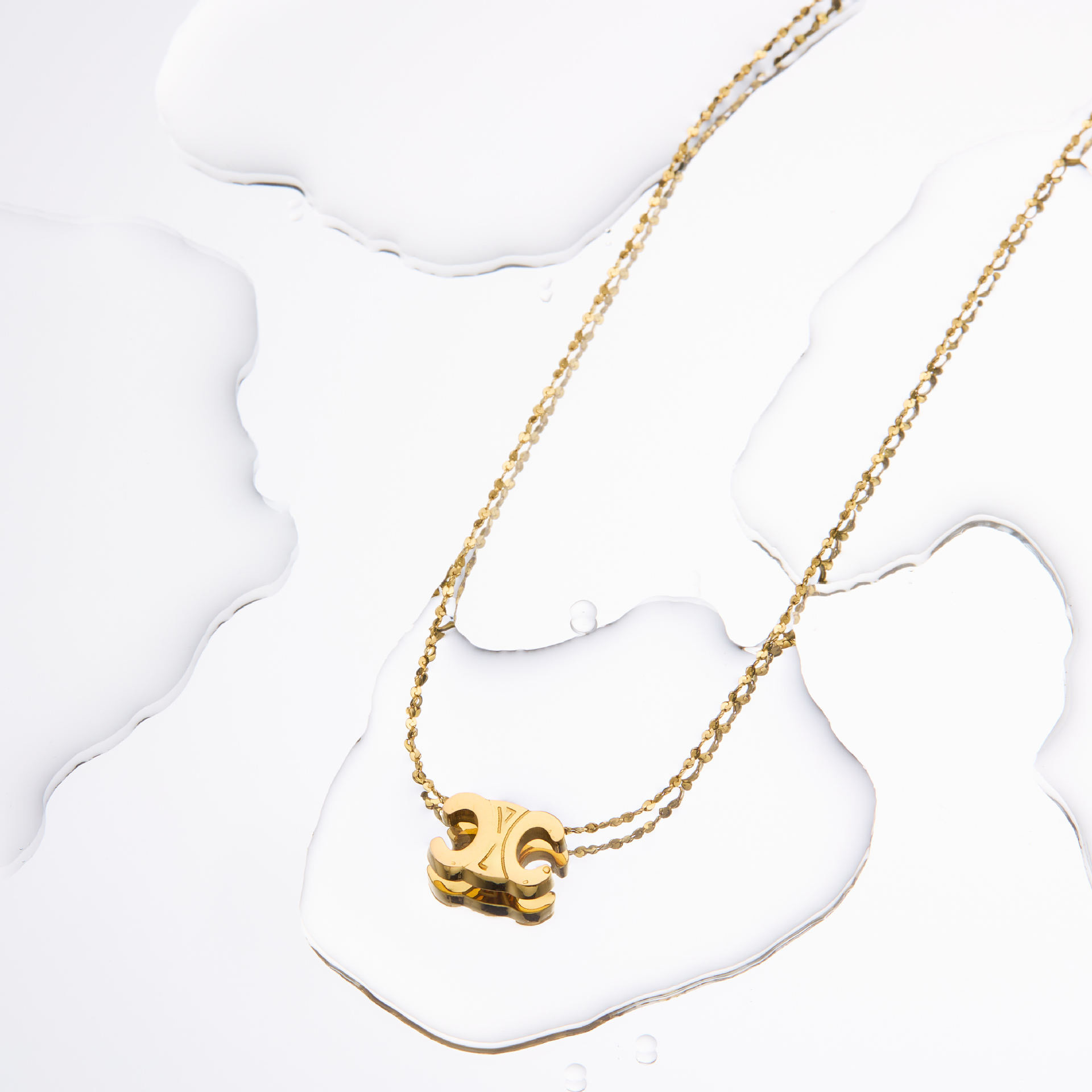 Triomphe Necklace Gold Pendant Necklace Women Designer Necklace Light Luxury Style Titanium Steel Stainless Chain Classic Fashion jewelry gift