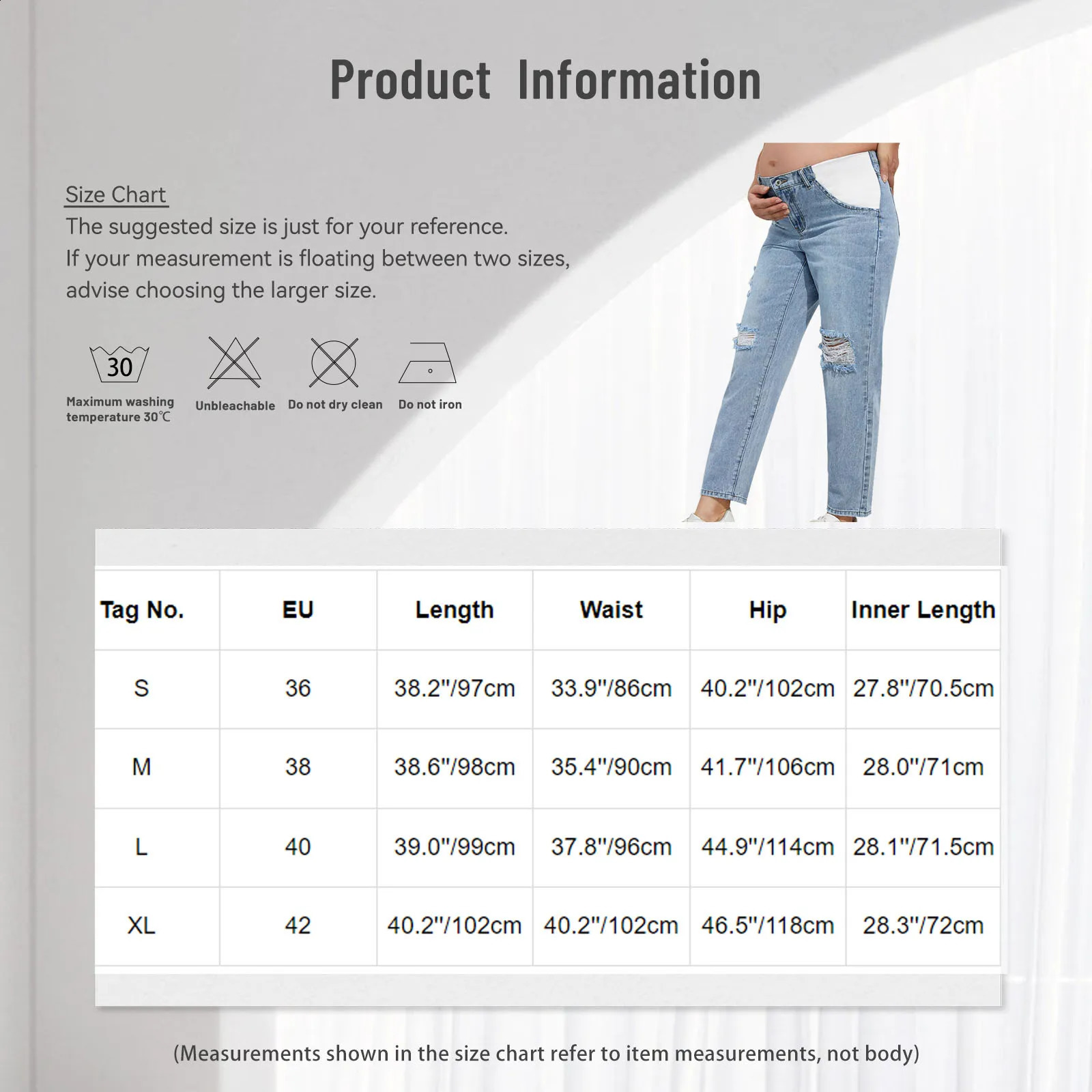 Maternity Fashion Casual Jeans High Waist Support Belly Hip Lifting Elastic Denim Pants for Daily Work Loungewear Streetwear 250206