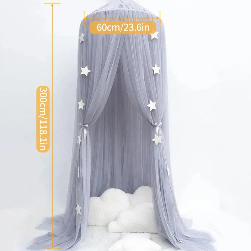Summer Canopy Bed Curtains Girls Princess Mosquito Net Baby Bed Tent Kid Bed Room Decoration Mosquitera Para Dormir Moustiquaire 250206