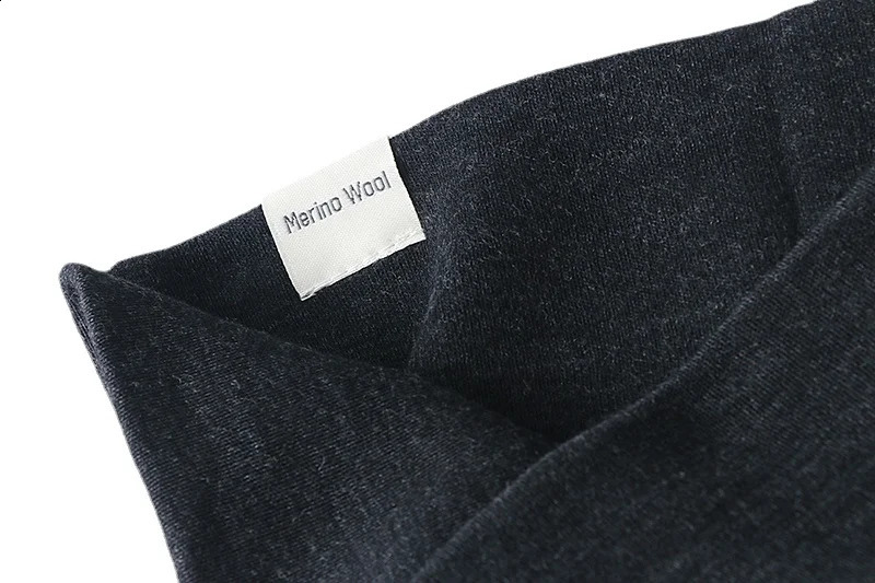 Unisex Merino Wool Knitted Beanie Hats For Men Women 100% Merino Wool Double-layer Thickened Warmth Hedging Dome Outdoor Ear Cap 250120