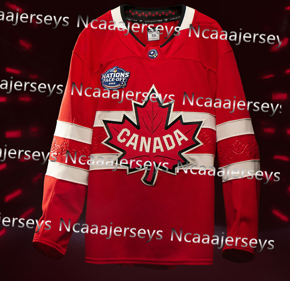 34 M a t t h e w s Sidney Crosby 2025 4 Nations Face-off Hockey Jersey Jack Hughes 86 Brayden Point MacKINNON Sidney Crosby Bennett Konecny Reinhart M