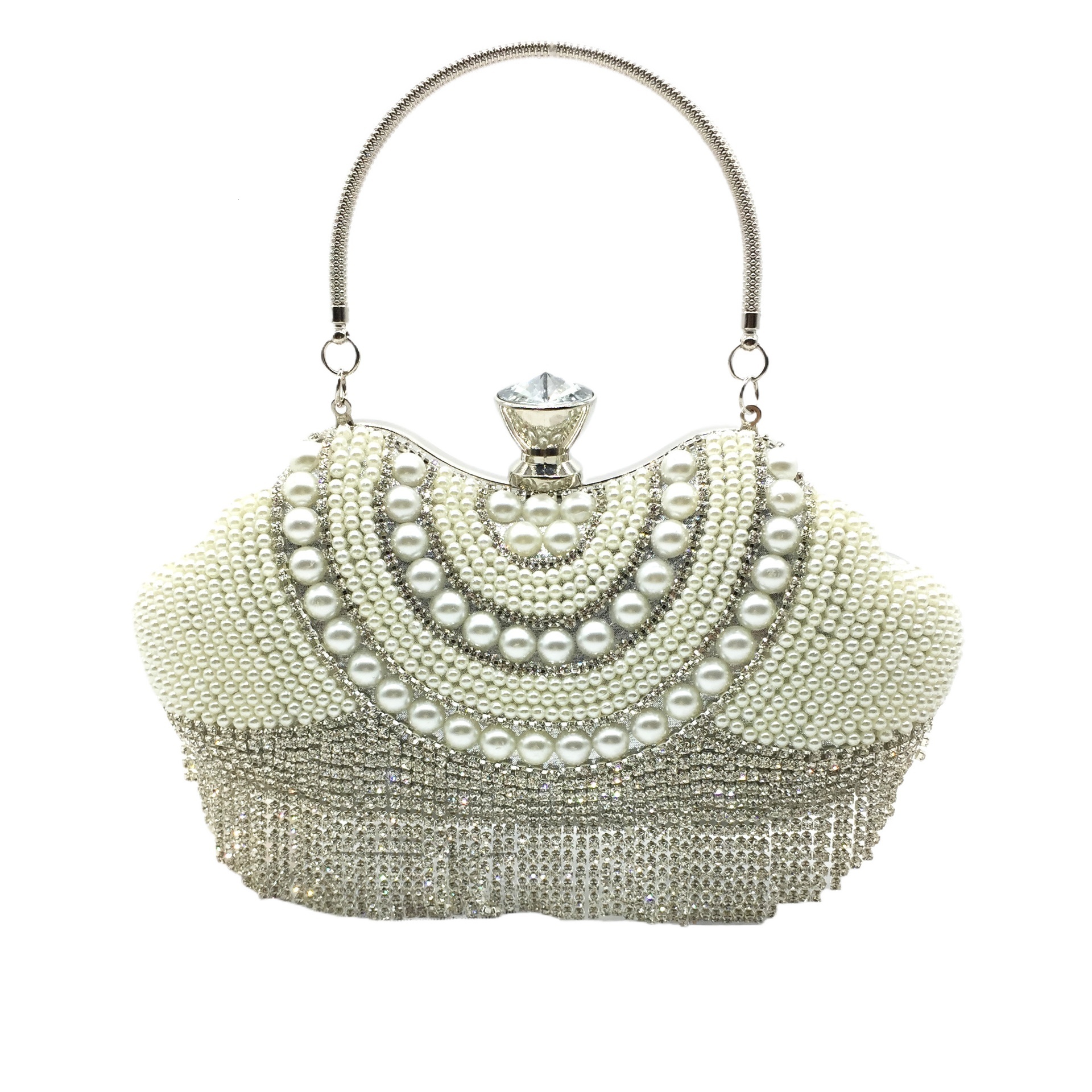 New Tassel Handmade Dinner Women's Diamond Inlaid Fashionable Evening Dress Bag, Handbag, Makeup Bag