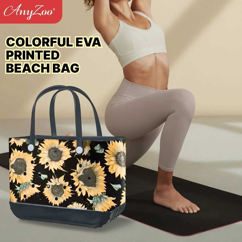 Eva Plastic Printed Handbag Waterproof Travel Handbag Wens Beach Sports Handbag Home Printed Handbag Outdoor Beach Bag Y250205