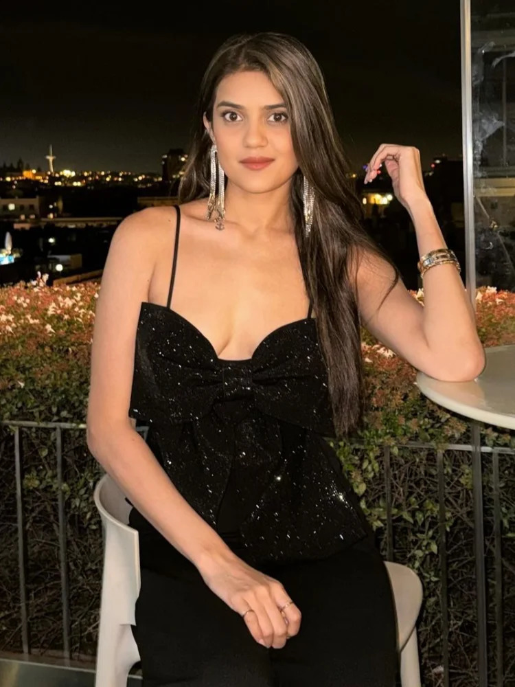 Fashion Big Bow Sequin Tank Top Women Sleeveless Backless Zipper Glitter Vest Chic Female Slim Evening Party Chritstmas Top 250206