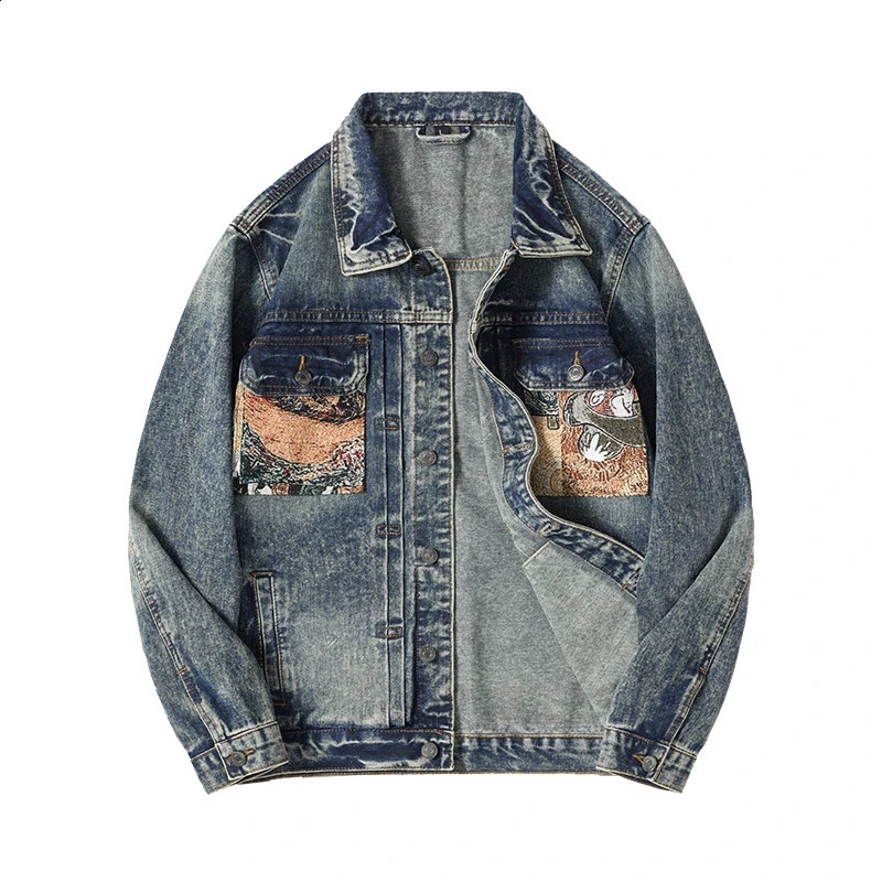 Premium Quality Denim Jacket with a Relaxed Fit Perfect for Streetwear Fans 250206