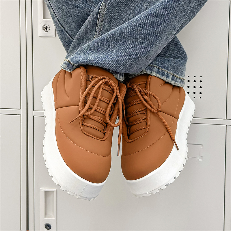 Men Casual Shoes Thick Sole Fashion Simple Design Versatile Soft Triple Brown Green Free shipping