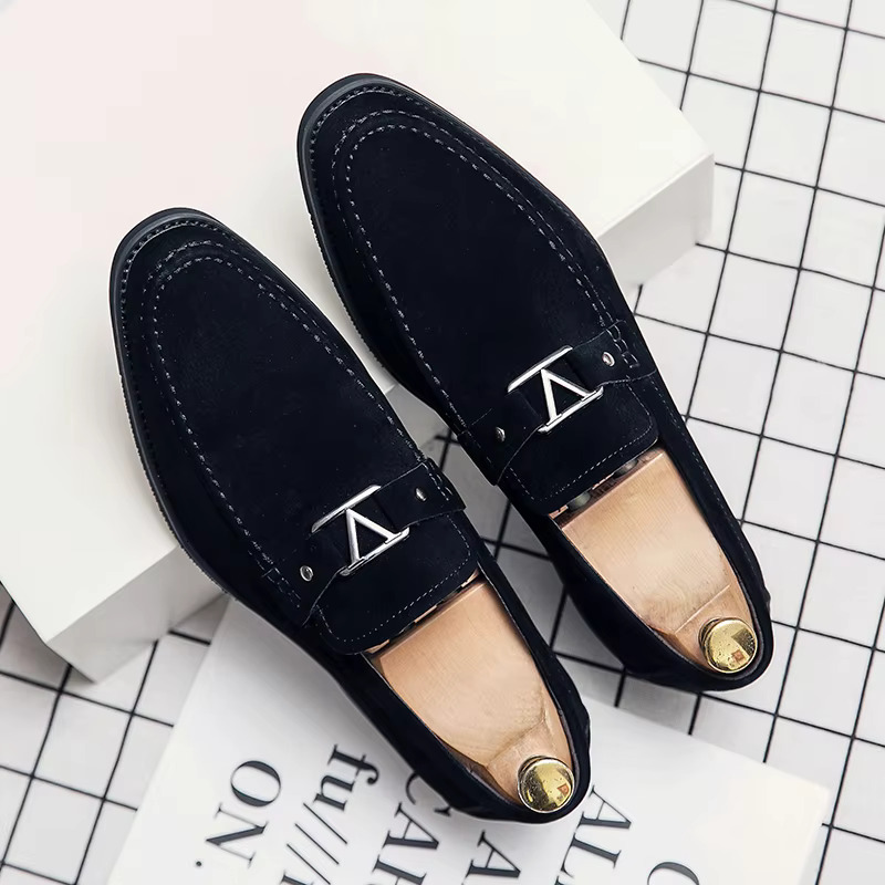 Hot Men's Suede Party Leather Fashion Business Loafers Man Banquet Summer Dress Shoes Casual Plus Size 38-48