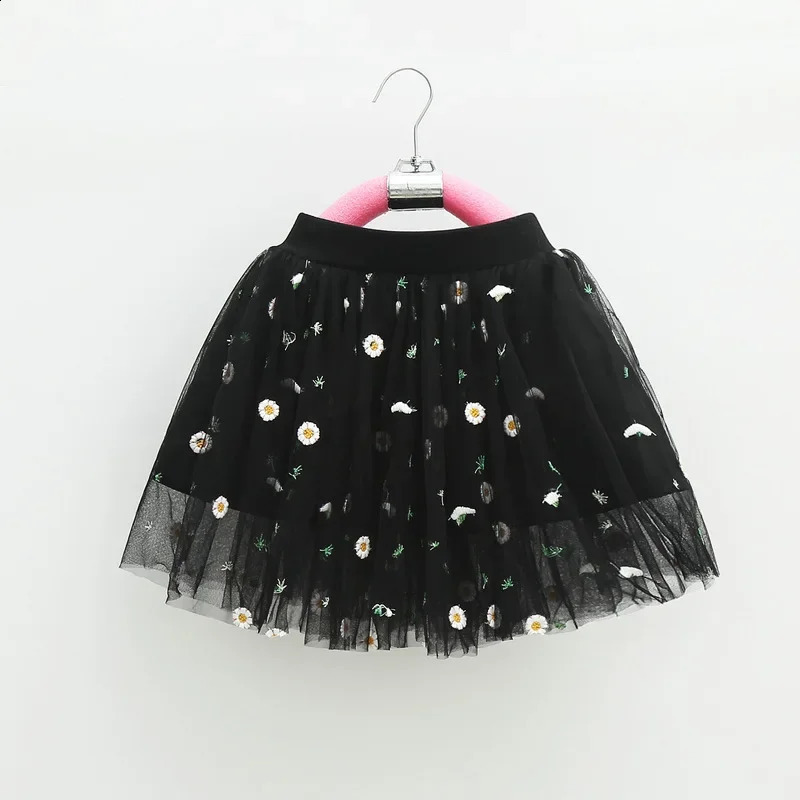 2-7Y Baby Girls Tutu Skirts Pearl Short Cake Toddler Girl Skirt Kids Bow Princess Wavy Pink Puffy Tulle Skirts Ballet Children 250206