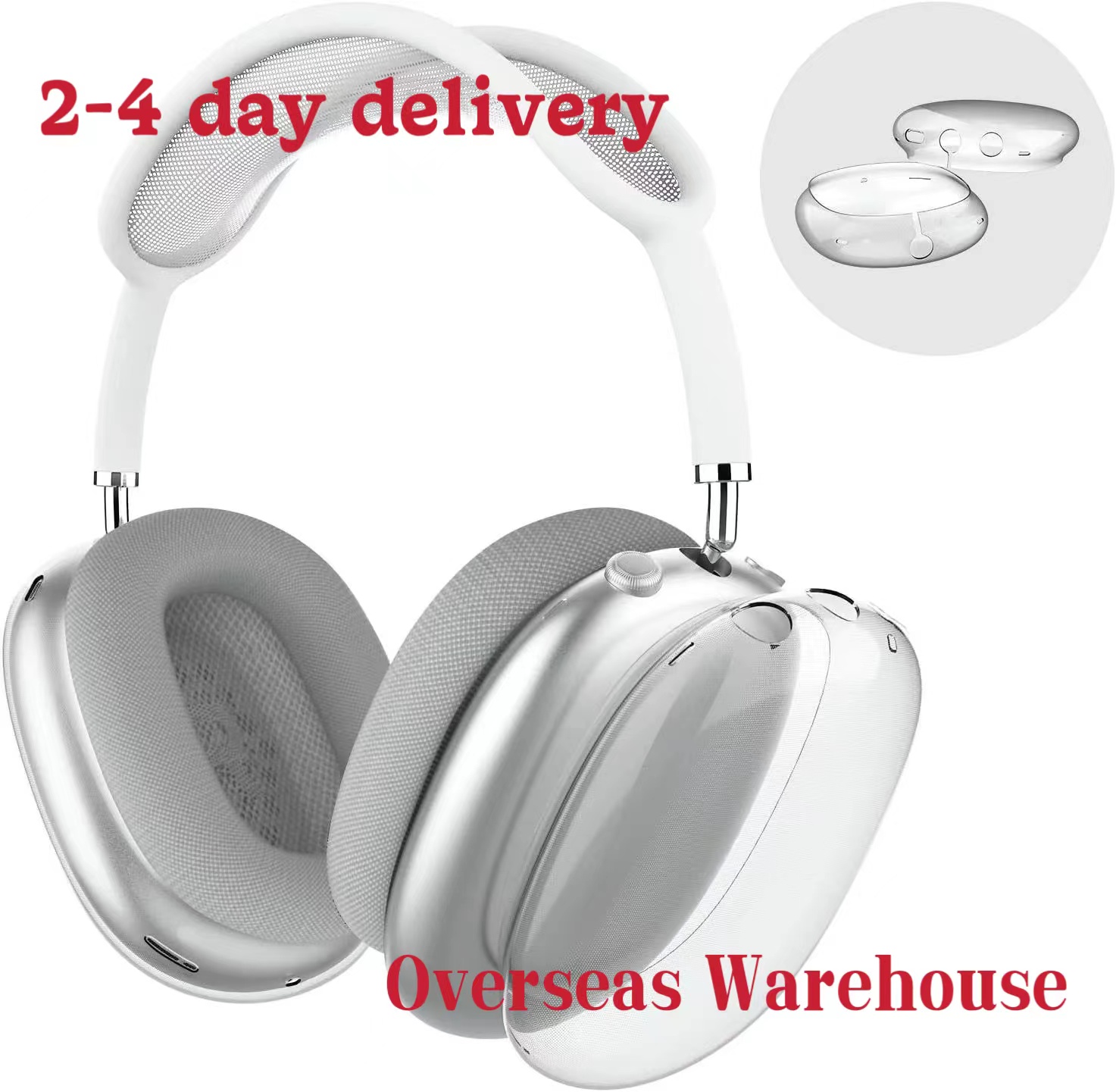 For Airpods max pro2 noise cancelling earphones Bluetooth headset waterproof earphone protective case Air pro Maxs Headphones Headset