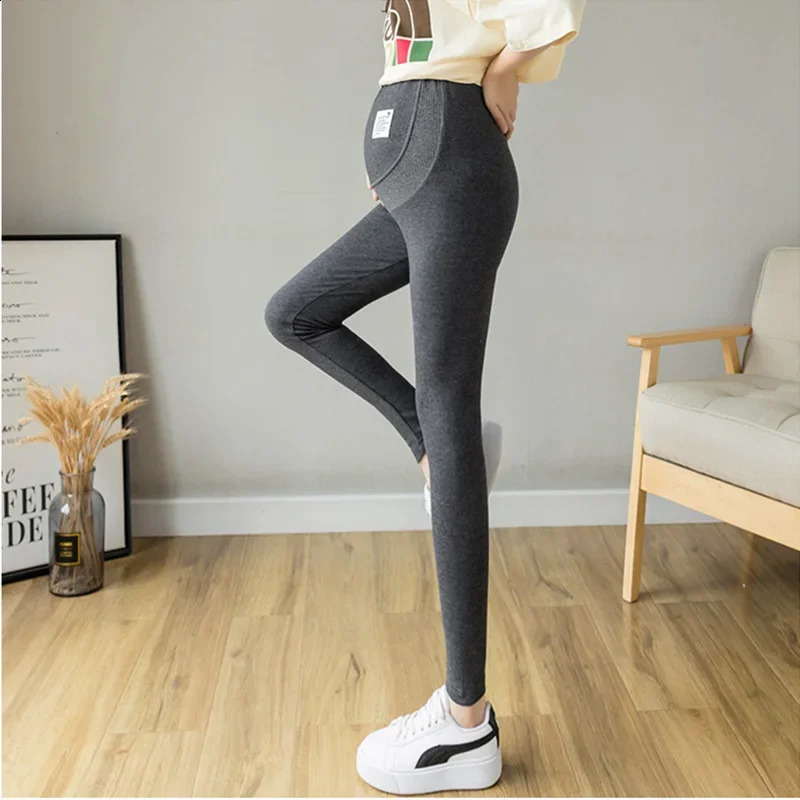 Winter Dense Thick Warm Plus Velvet Cotton Maternity Legging Thermal Fleece Belly Pants Clothes for Pregnant Women Pregnancy 250206