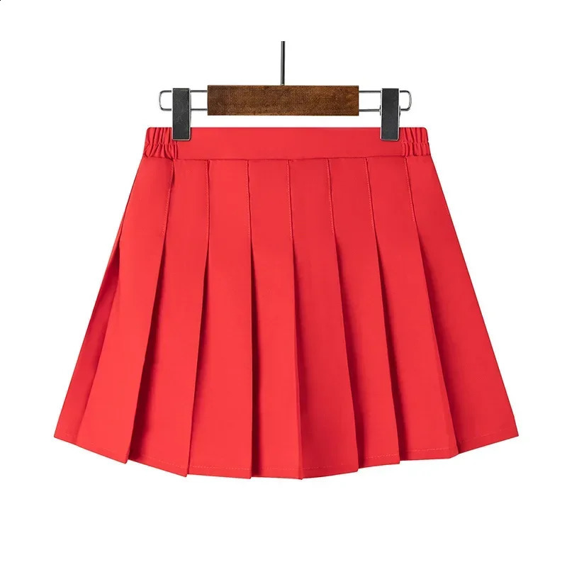 14 Colors Skirt Girl Summer Clothes Childrens High Waist Korean Style Black Mini Pleated Skirt for School Girl Uniform 250206