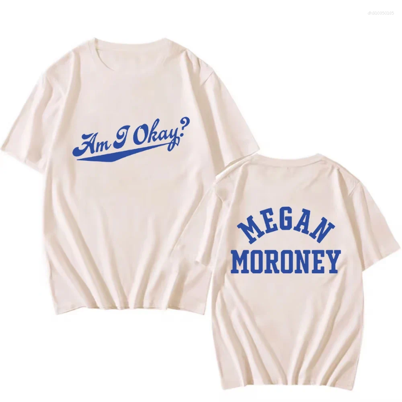 Men's T Shirts Megan Moroney Am I Okay Shirt 2025 Song Men/women Clothing Harajuku Summer Tops Vintage Unisex Cotton Graphic