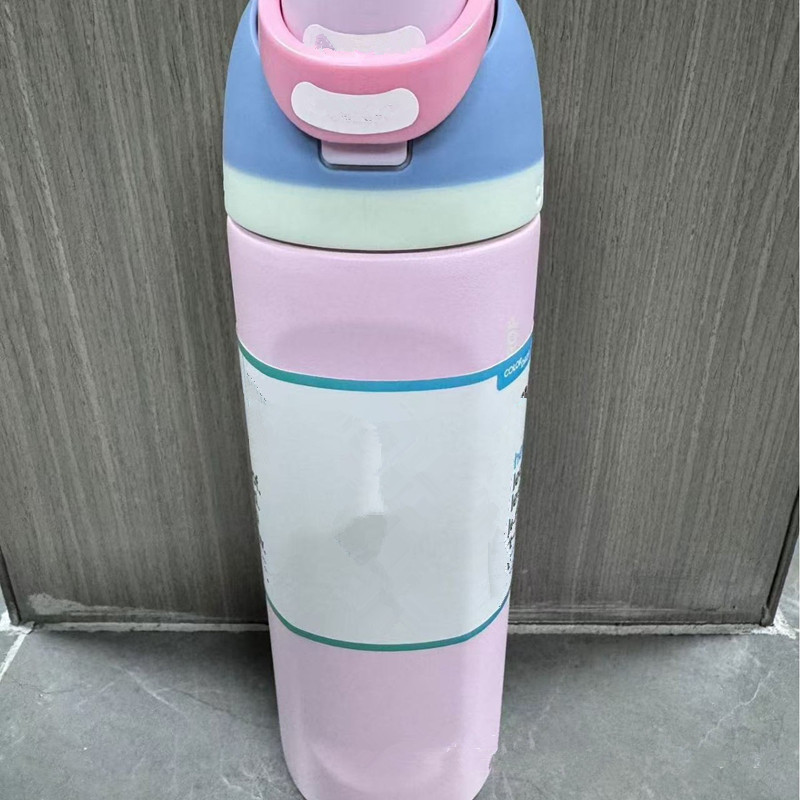 24 OZ 32 Oz Insulated Water Bottles with Straw Stainless Steel Tumblers Cups BPA-Free Sports Drinking Mugs Great for Travel 0423