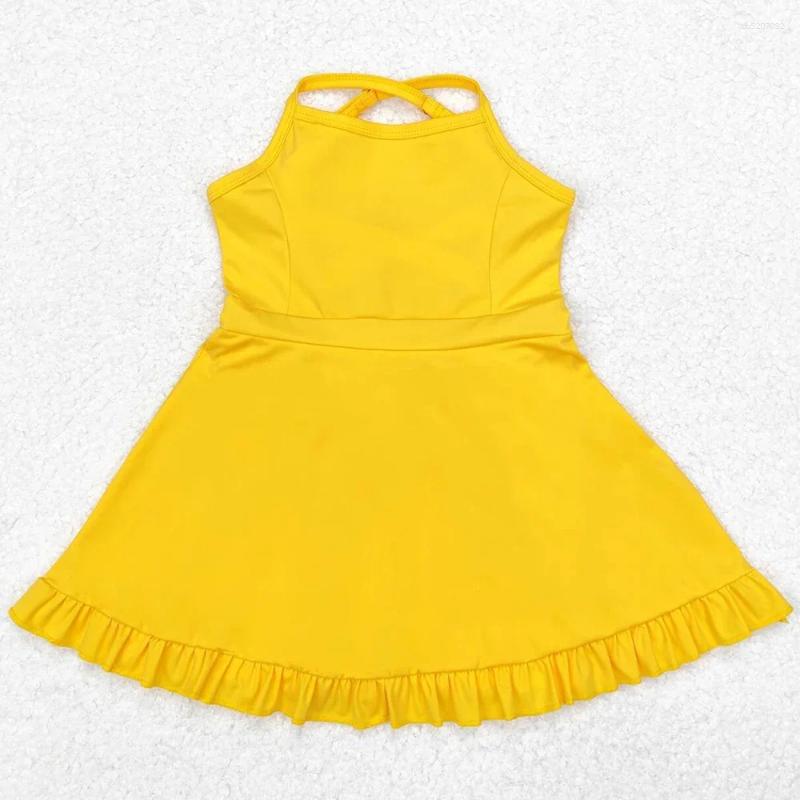 Clothing Sets Baby Girls Swimsuits Knit Knee Length Active Wear Athletic Pink Color Boutique Kids Designer Clothes Dress Shorts