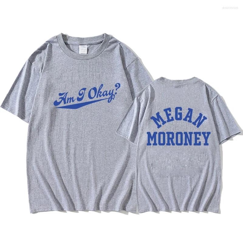 Men's T Shirts Megan Moroney Am I Okay Shirt 2025 Song Men/women Clothing Harajuku Summer Tops Vintage Unisex Cotton Graphic