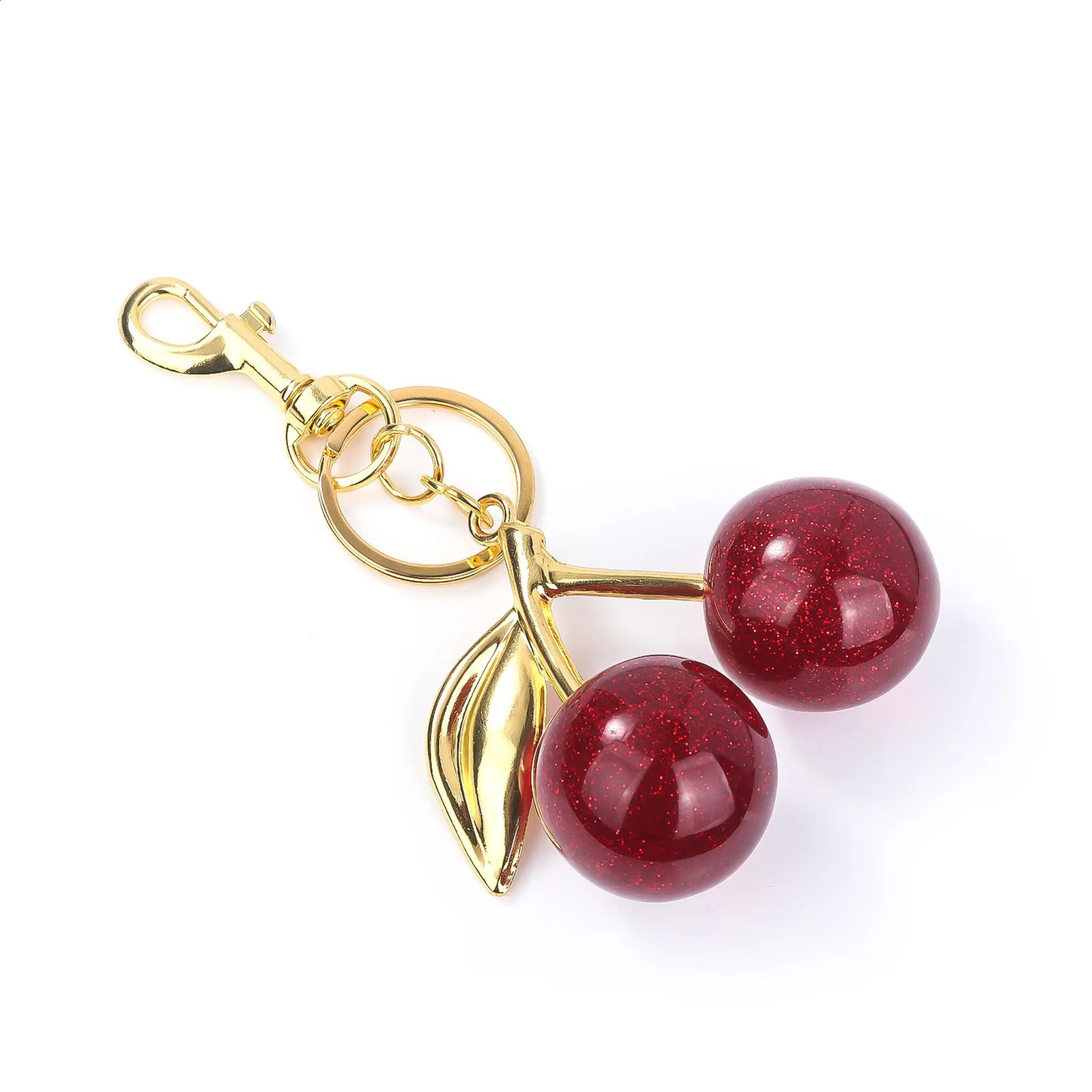 Cherry Pendant Keychains for Women Bag Pendant Couple Car Key Chains Jewelry Gift Decoration Accessories 250107