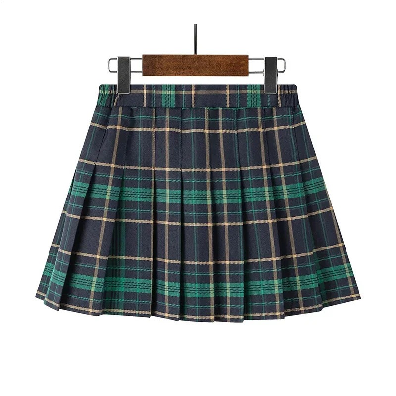14 Colors Skirt Girl Summer Clothes Childrens High Waist Korean Style Black Mini Pleated Skirt for School Girl Uniform 250206