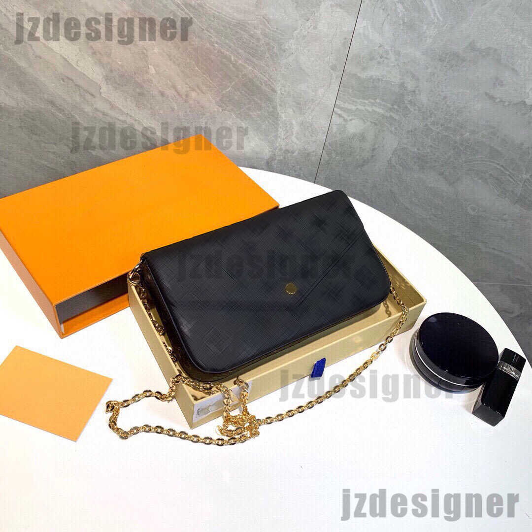 Fashion chain Bag top quality black Handbags NEW Classic Message Bag Designer Shoulder Bag Underarm Bag Tote Pocket Key Pouch Women handbag Crossbody Bag Clutch