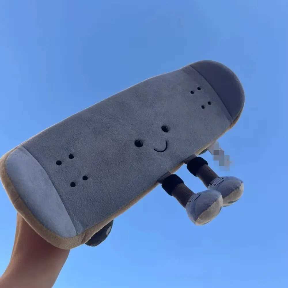 Jelly Cat Fun Sports Skateboard Toy Sofa Bedroom Plush Decorative Doll As A Surprise Holiday Gifts For Friends Y250205vb