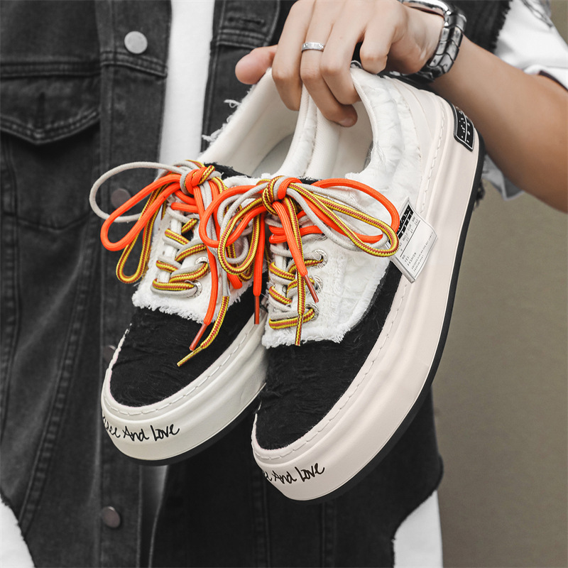 Men Women Casual Shoes Couple Style Fashion Thick Sole Hot Sale NEW hot Versatile Triple Black Free shipping