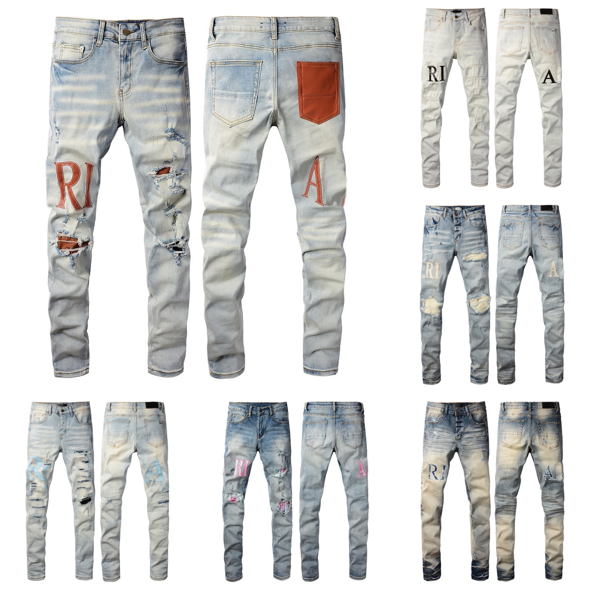 designer amiril jeans new Ksubi Jeans denim Trousers skinny mens y2k true jeans High-end Quality Straight Design Retro Shinny Casual hold biker jnco amiril jeans