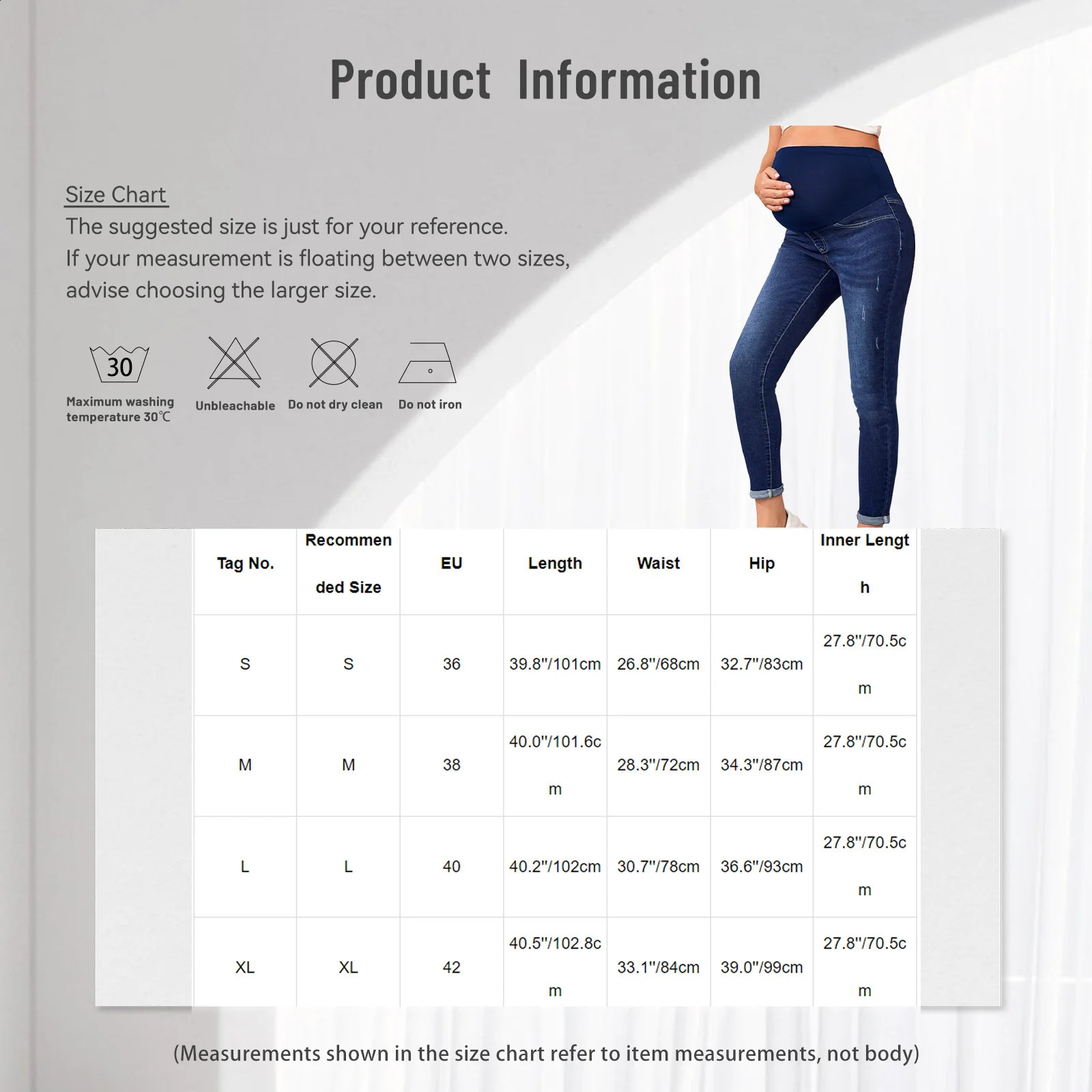 Maternity Fashion Casual Jeans High Waist Support Belly Hip Lifting Elastic Denim Pants for Daily Work Loungewear Streetwear 250206