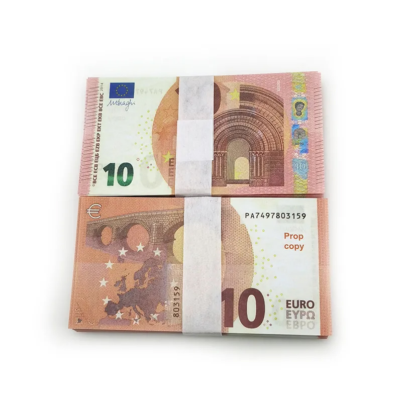 5 packs Party Supplies Fake Money Banknote 5 10 20 50 100 Euros Realistic Toy Bar Props Copy Currency Movie Money Faux-billets 100 PCS/Pack School Chi
