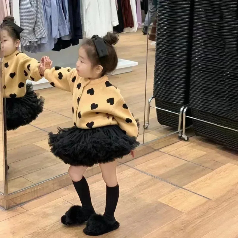 Girls Tutu Skirts Solid Fluffy Tulle Princess Ball Gown Pettiskirt Kids Ballet Party Performance Dress for Children 250206