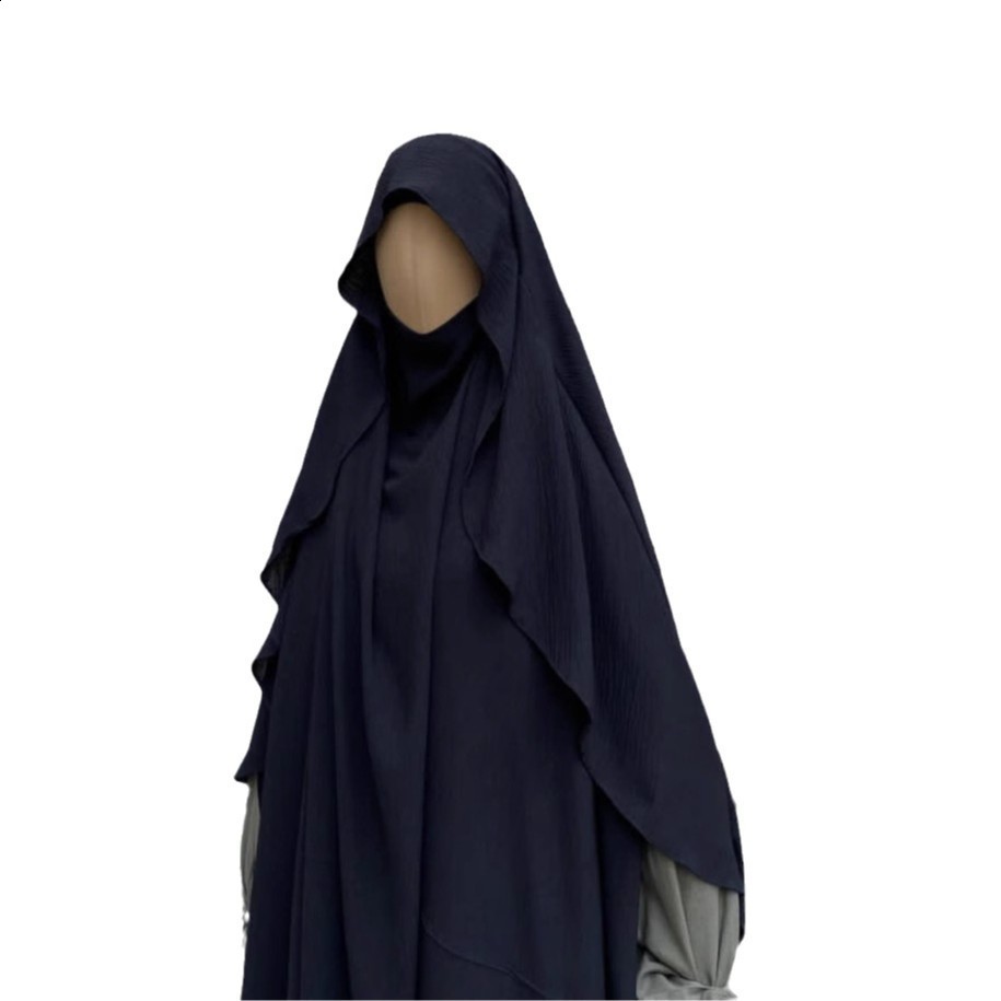 Premium Khimar Stretchy Breathable High Quality One Layer EID Ramadan Muslim Women Islamic Diamond Shape Prayer Hijab 241227