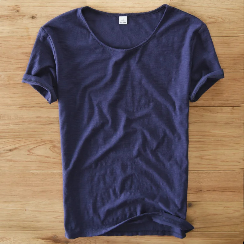 100% Cotton Summer Linen T Shirt Men Short Sleeve O-NECK Breathable Tops tee Soft White T-shirt High Quality 213 250116
