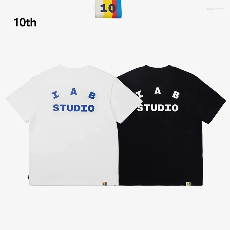 Men's T Shirts High-quality Cotton 10th Anniversary T-shirts White & Black For Men And Women Short-sleeved Clothes