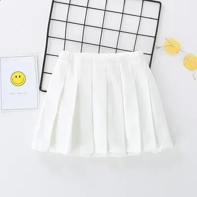 Girls Skirts Autumn Vintage Pleated Plaid Skirts School Teens Girl Spring Kids Skirt Children Clothing 3 4 6 8 10 12 13 14 Years 250206